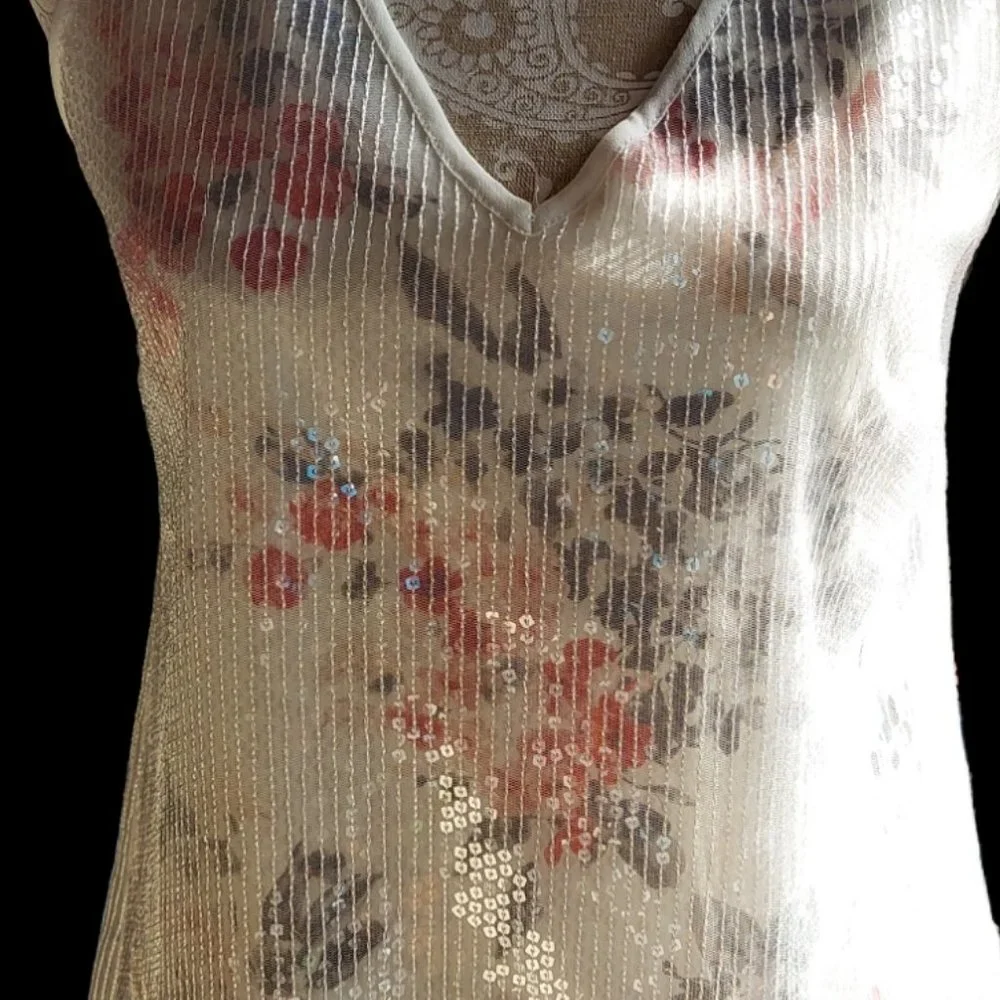 White House Black Market Sleeveless V Neck Top Women's Size XS - Picture 7 of 7